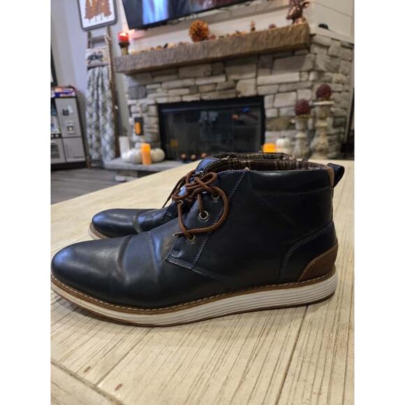 Ferro Aldo Men's Multicolor Leather Chukka Boots Size 11 Casual - Picture 7 of 10